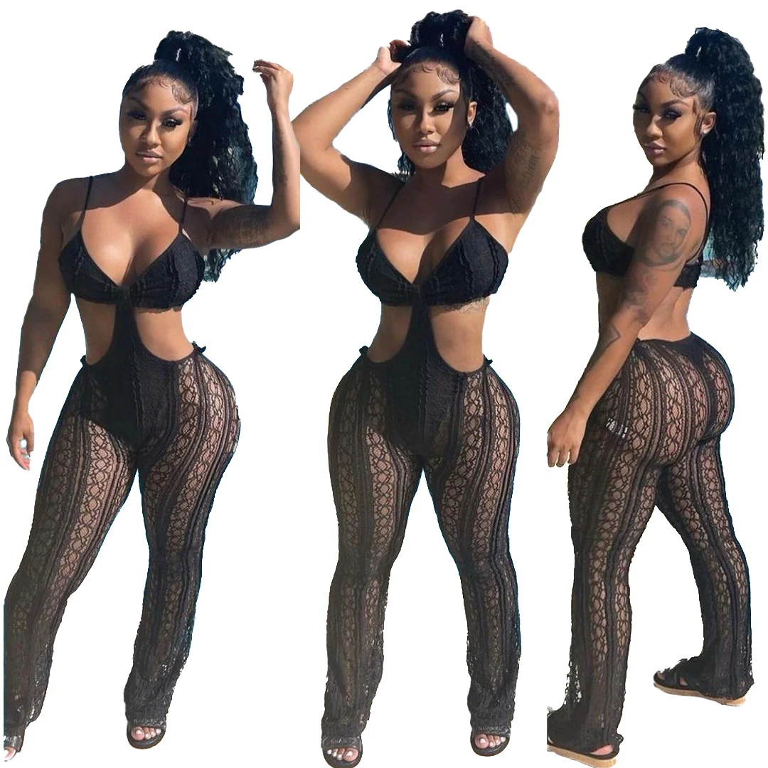 Macacão de biquíni sexy sem mangas para balada — foto 1