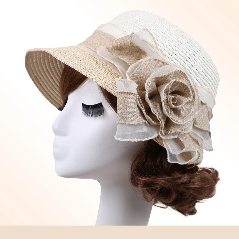 Title 1, Big Eaves Wild Flower zonnehoed voor dames. Bre...