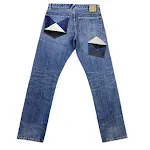 Retro Personality Patch "Beggar" herenbroek voor een unieke look. Comfortabel en stijlvol, ideaal om je individualiteit uit te drukken met flair. — foto 5
