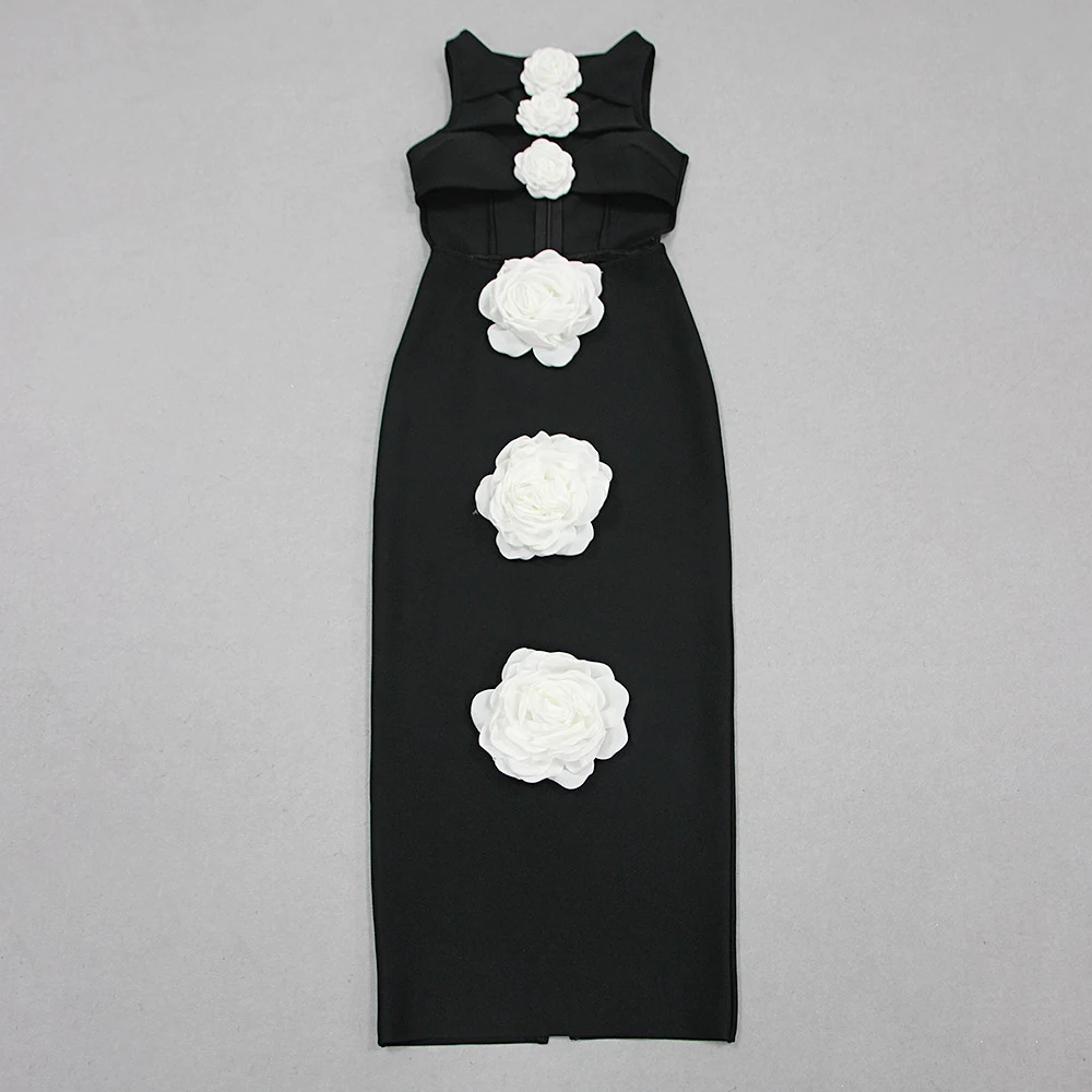 Title 11, Dames bloemvorm slim fit afslankende bandagejur...