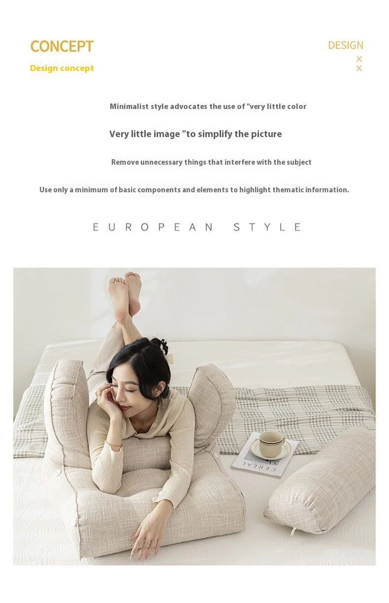 Title 5, Q3Y Removable and Washable Bedside Cushion Bed ...