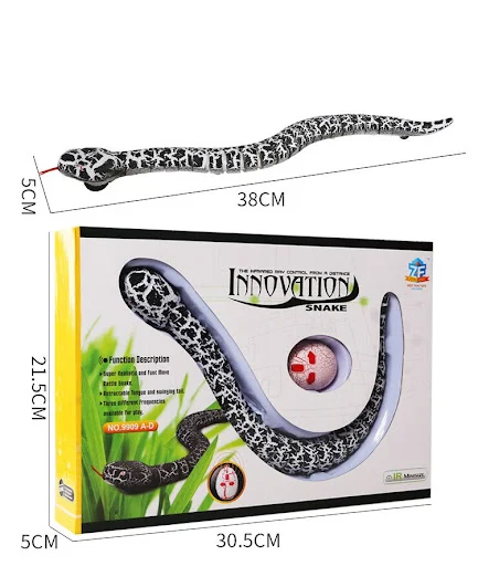 Title 4, Cobra de brinquedo eletrônica com controle remo...