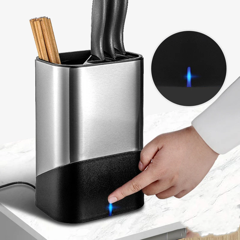Household Small Disinfection Knife Rack Ozone Disinfection for Kitchen Utensils. Keeps knives and utensils sanitized and — photo 4