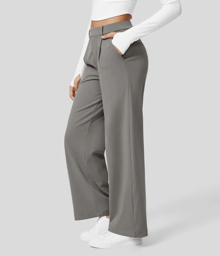 Title 9, European and American High Waist Pocket Cropped...