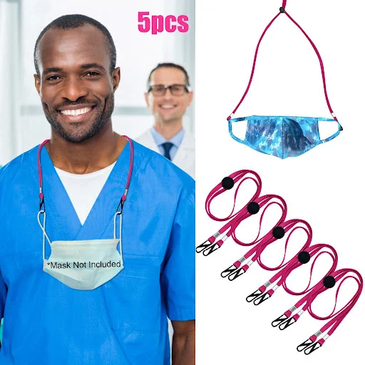 Title 47, Elastic band windproof rope mask adjustment rop...