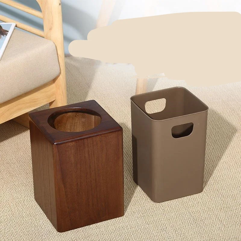 Wooden Toilet Room Storage Bucket Stylishly organize your bathroom essentials. Durable and perfect for storing toilet pa — photo 4
