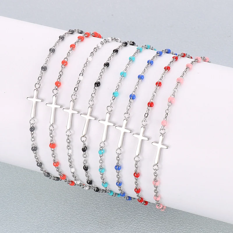 Bracelet vintage en résine multicolore et acier titane. Affirmez votre personnalité avec ce bijou durable et tendance. Un accessoire parfait pour toutes les occasions. — photo 21