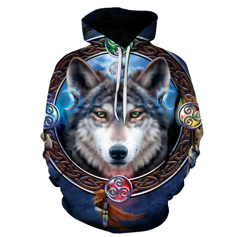 Moletom com capuz e estampa digital 3D, tendência da moda. Conforto e estilo para o dia a dia. Design moderno e exclusivo. — foto 14