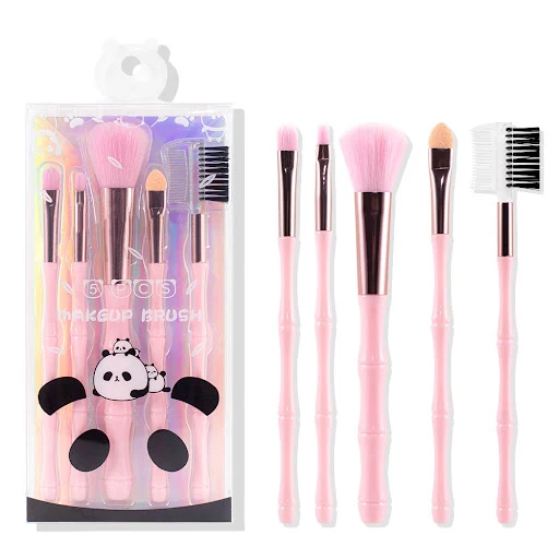 Title 3, Juego de 5 brochas de maquillaje portátiles ese...