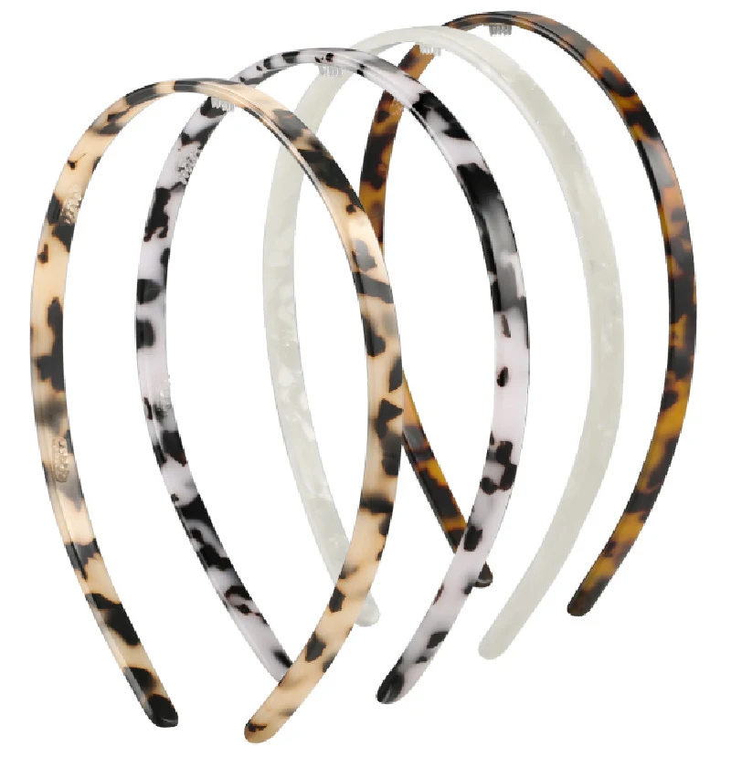 Diadema de pelo de acetato para mujer europeo y elegante, accesorio fino, estilo sofisticado y belleza realzada. — foto 5