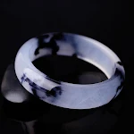 Pulseira de Jade Gelo Tinta "Flores Flutuantes" Quartzo Rocha. Desfrute da beleza natural, elegância e sofisticação desta joia exclusiva e fascinante. — foto 6