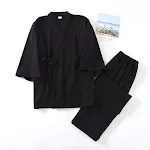 Japanse Muji heren kimono pyjama, verdikt en warm, voor comfortabele nachten en een goede nachtrust in de winter. — foto 1