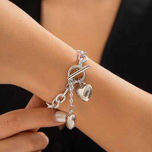 Title 7, Collana da donna con catena spessa, lucchetto e...