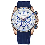 Rose Gold White Blue