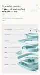 New Kitchen Spiral Storage Tank for Cereals, Vacuum Sealed Crisper, Transparent Storage, Sealed Jar for Food Preservatio — photo 4