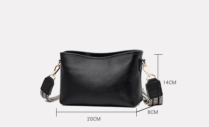 Title 9, Bolsa de Ombro Fashion Simples com Padrão Lichi...