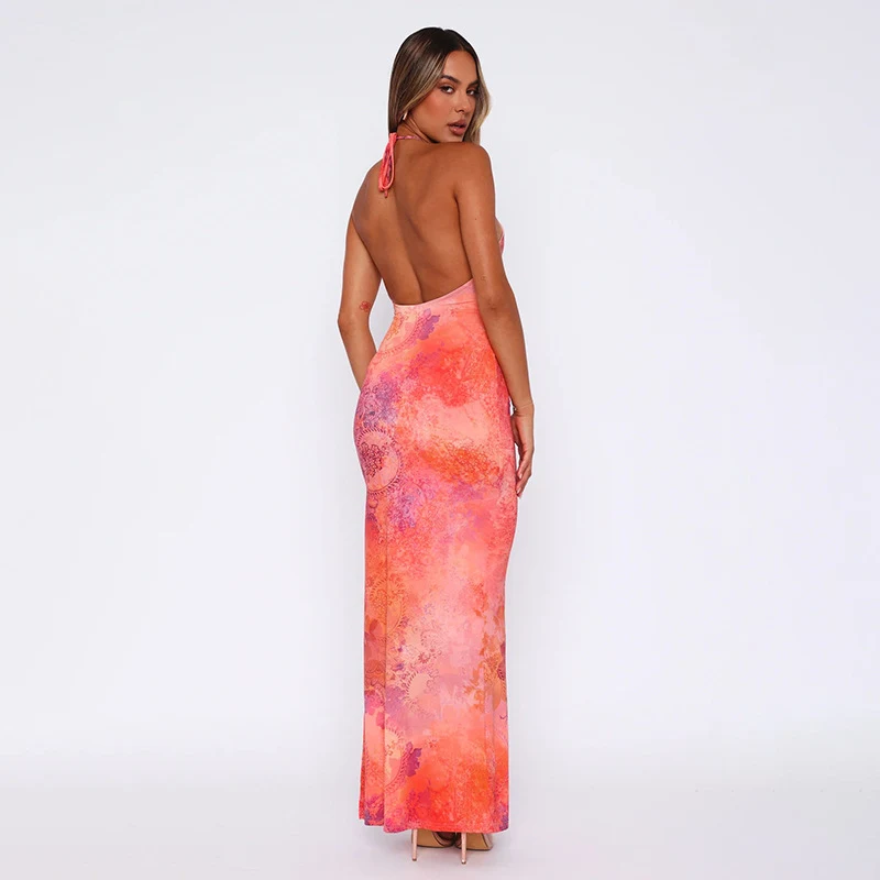 Title 9, Socialite Style Fashion Halter Print Dress, a s...