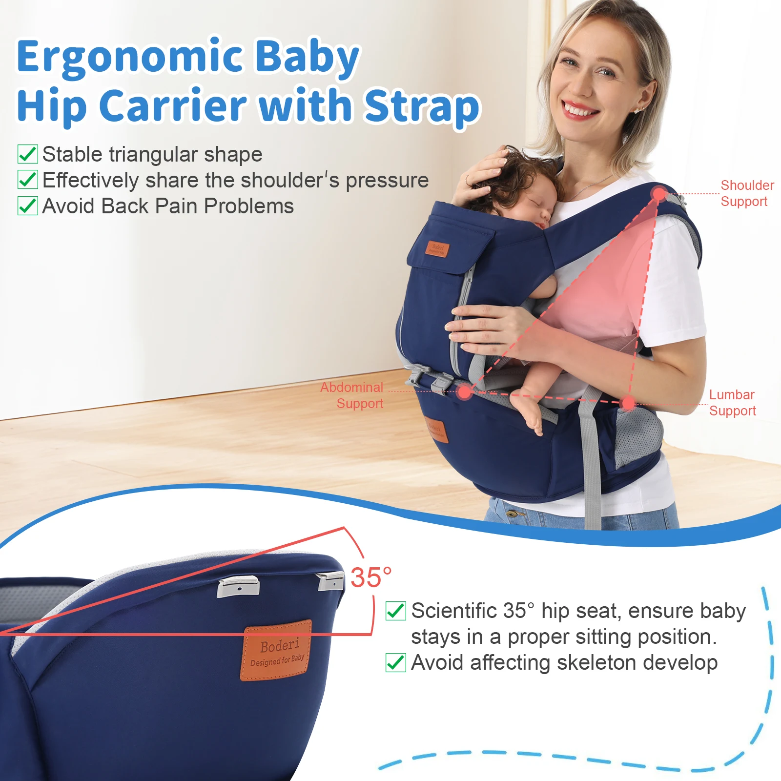 Title 1, Multi-functional Baby Waist Stool for Newborns,...