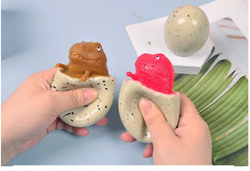 Title 3, Brinquedo de Apertar Ovo de Dinossauro Novidade...