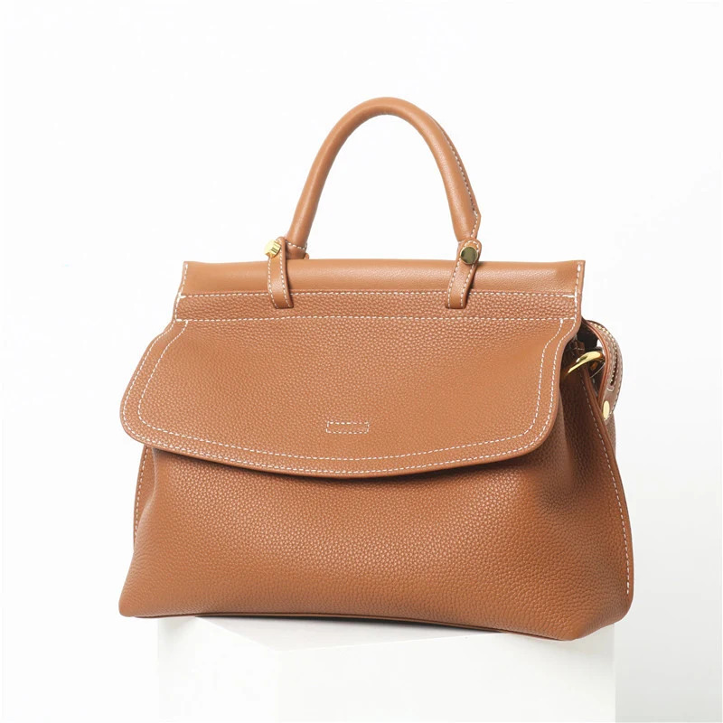 Women's Head Layer Cowhide AB Face Commuting Crossbody Bag, perfect for daily use and travel, comfortable and stylish, o — photo 3