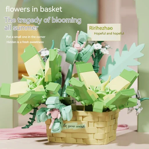 Title 10, Flower Secret Words MINI Flower Basket Building...