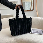 New Fashion One Shoulder Underarm Large Capacity Portable Plush Bag for Women, Stylish and Functional, Perfect for Every — photo 1