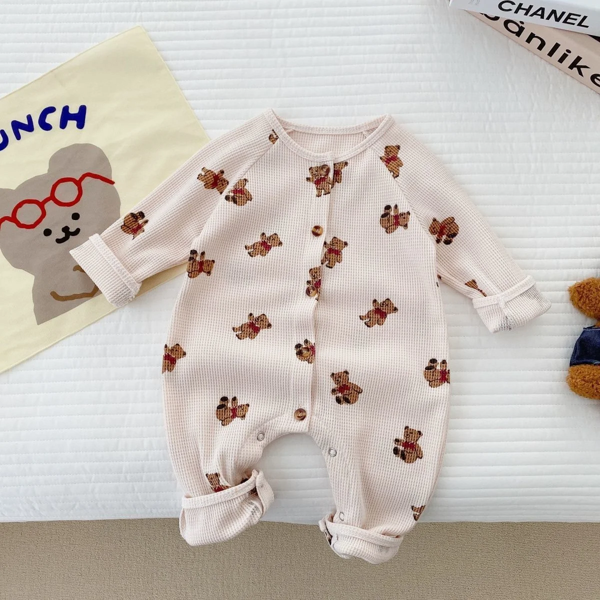 Baby eendelige romper, westernstijl, voor uitstapjes en thuis. Comfortabele baby pyjama. Zacht en ideaal om in te spelen en te slapen. — foto 3