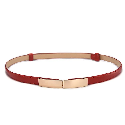Title 4, Decoratieve damesjurk met riem Dunne riem Dames...