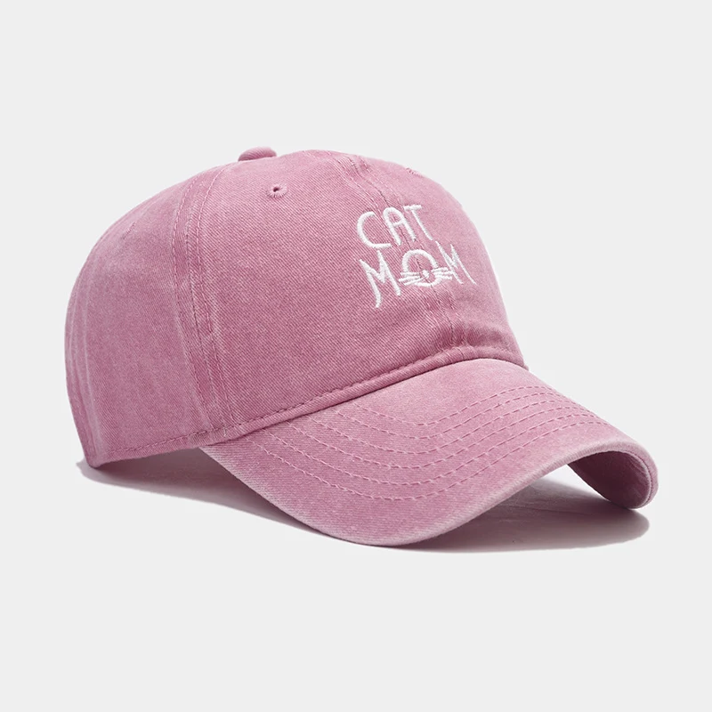 Title 1, Cappellino da baseball lavato ricamato CAT MOM ...