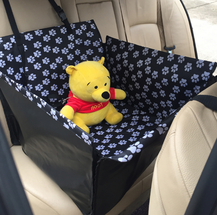 Capa para Banco de Carro de Cachorro Impermeável Footprint Protetor Hammock com Cinto de Segurança D1010 Transporte seu cão com segurança e proteja o carro — foto 6