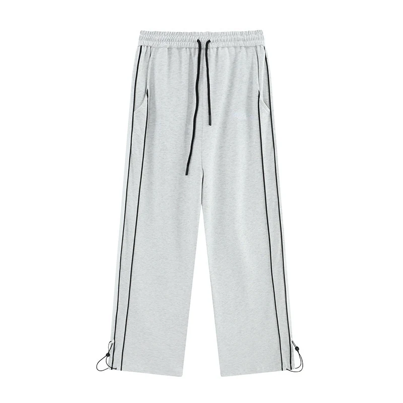 Loose High Waist Drooping Straight-leg Pants Trousers offer comfort and style. These trousers provide a relaxed and mode — photo 2