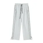 Loose High Waist Drooping Straight-leg Pants Trousers offer comfort and style. These trousers provide a relaxed and mode — photo 2