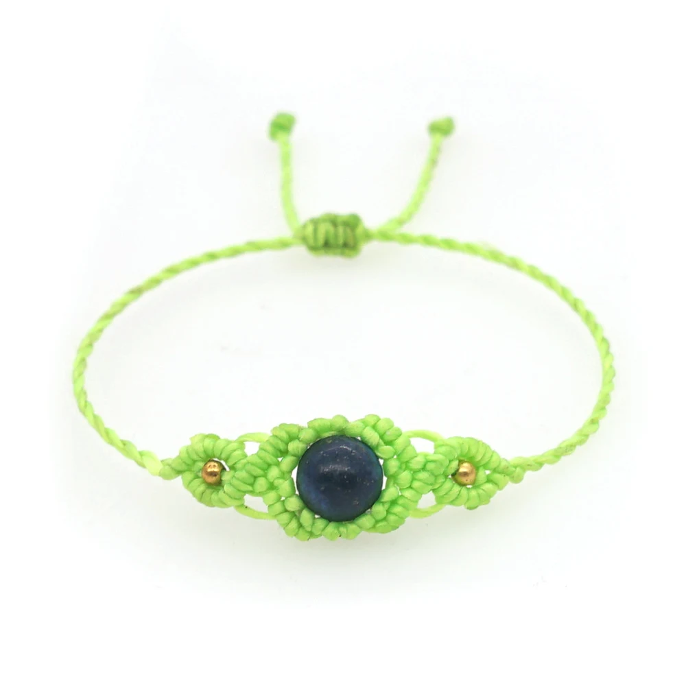 Pulseira vintage em corda de cera com estilo étnico. Um acessório charmoso e estiloso para complementar seu visual com elegância e personalidade. — foto 42