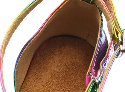 Sapatos de dança latina femininos adultos, salto médio, látex, conforto e segurança para movimentos precisos e elegantes. — foto 4