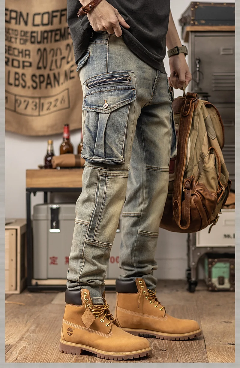 Pantalones Casuales Rectos Slim Fit Retro Primavera Otoño – Ajuste Elegante, Comodidad Clásica, Estilo Versátil para el Día a Día — foto 4
