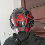 Bioweapon Black Mask Tech Creative Prop Mask Full Face Ultimate Design and Protection for Cosplay and Themed Events Futu — photo 4