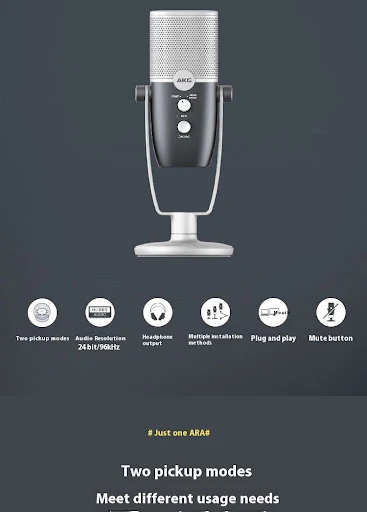 Title 5, USB Capacitance Microphone for Recording, Dubbi...