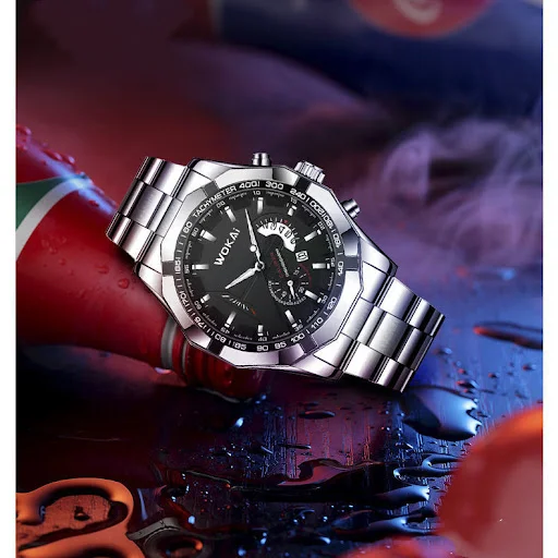 Title 9, Horloge Kalender Stalen Band Zonder Mechaniek D...