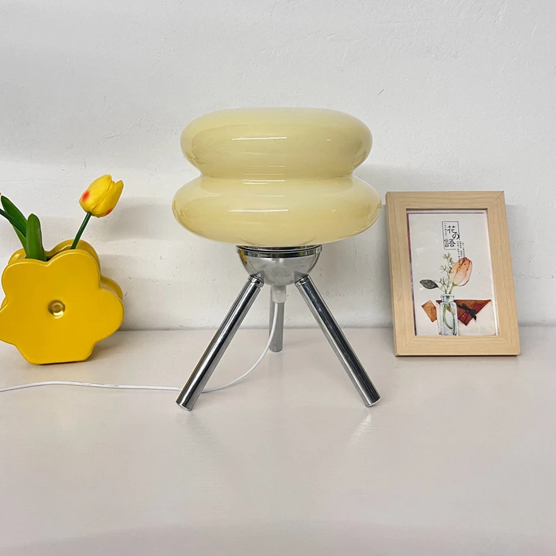 Title 6, Abajur de mesa de vidro para quarto, moderno e ...