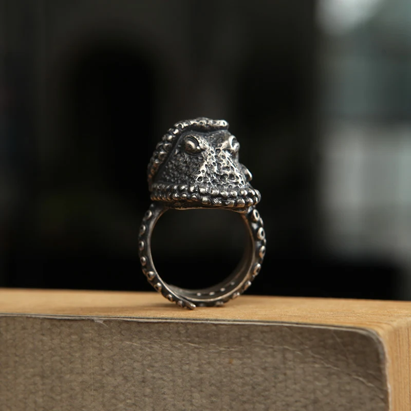 Title 5, S925 Sterling zilveren ring, creatieve octopus,...