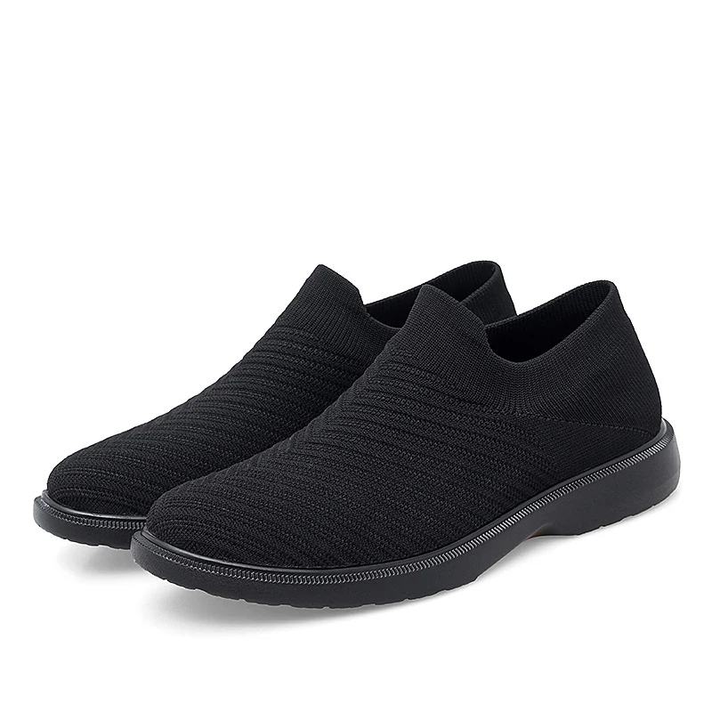 Title 3, Nieuwe ademende zwarte stoffen schoenen voor he...
