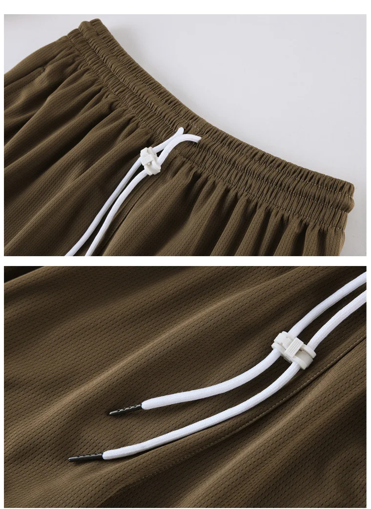 Amerikaanse Shorts met Borduursel in Effen Kleuren Comfortabele Zomerbroek voor Dames en Heren Casual en Stijlvol voor Elke Dag of Vakantie. — foto 10