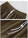 Amerikaanse Shorts met Borduursel in Effen Kleuren Comfortabele Zomerbroek voor Dames en Heren Casual en Stijlvol voor Elke Dag of Vakantie. — foto 10