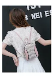 Mochila Pequena Coreana de Concha com Zíper, Estampa Primavera/Verão, Perfeita para o Dia a Dia, Leve e Charmosa, Adicione um Toque de Moda. — foto 7