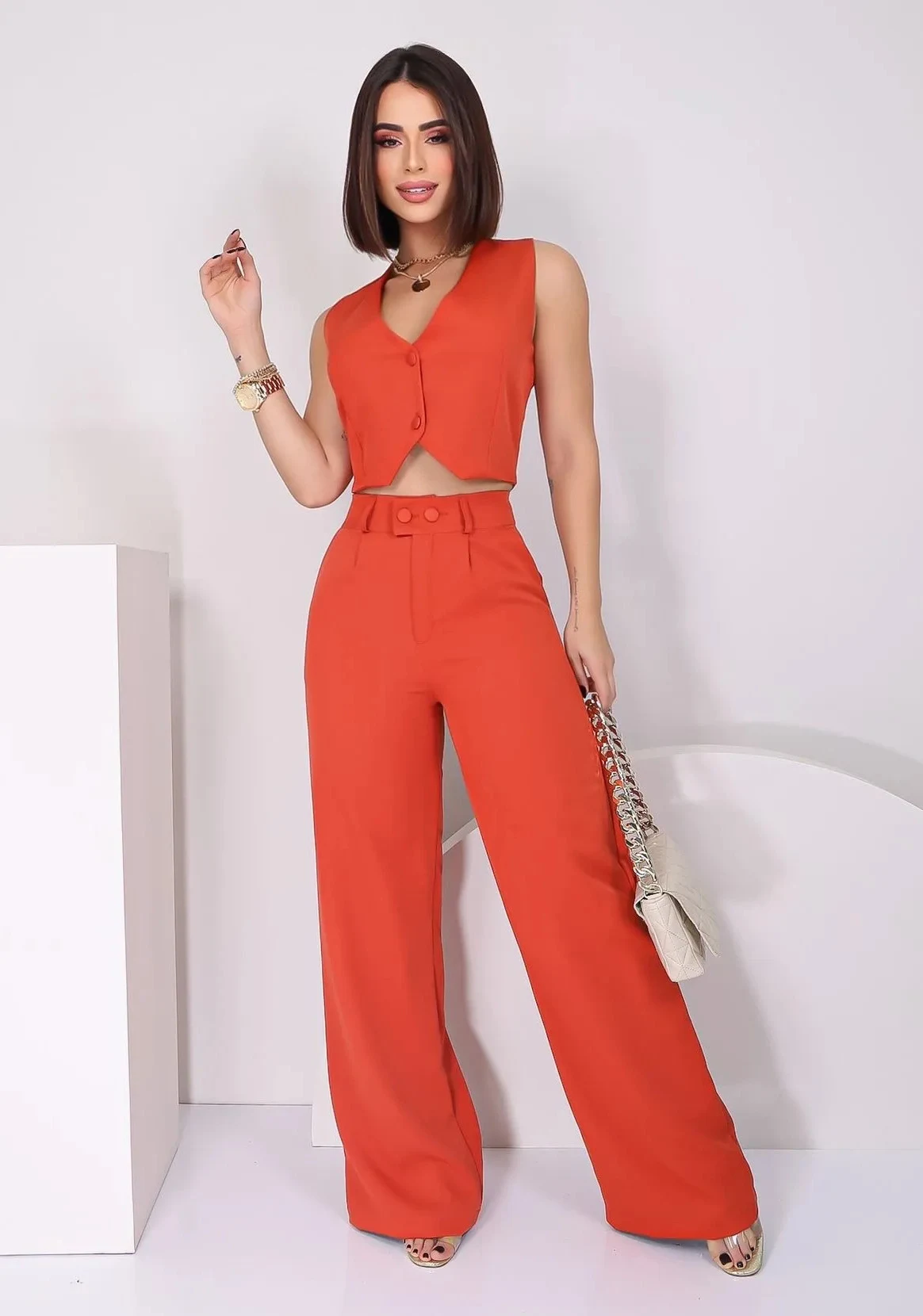 Title 2, Moda europeia e americana casual slim fit sem m...