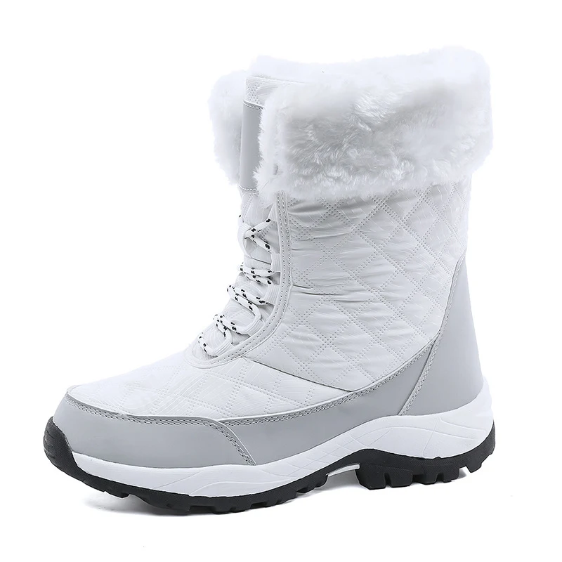 Waterproof Snow Boots Women's Mid-calf Front Zipper. Stay warm and dry this winter with these comfortable and practical — photo 3