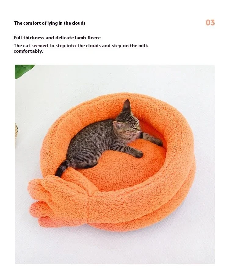 Title 6, Cama para mascotas cálida de otoño e invierno, ...