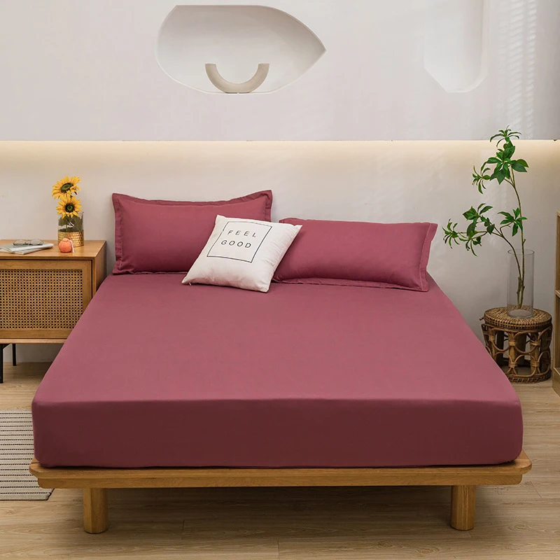 Lençol de Cama Ajustável em Algodão Aloe Vera, Cor Sólida, Antiderrapante, Peça Única, Conforto e Noites de Sono Tranquilas. — foto 7