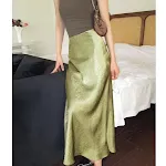Suknja sa Visokim Strukom, Letnji Stil, Usko, Oblik Ribljeg Repa, Vitka Linija, Elegantan Dizajn, Idealna za Leto — foto 13