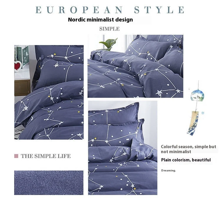 Capa de edredom dupla de peça única escovada, agradável à pele, para cama, toque suave e respirável, ideal para noites de sono tranquilas. — foto 3